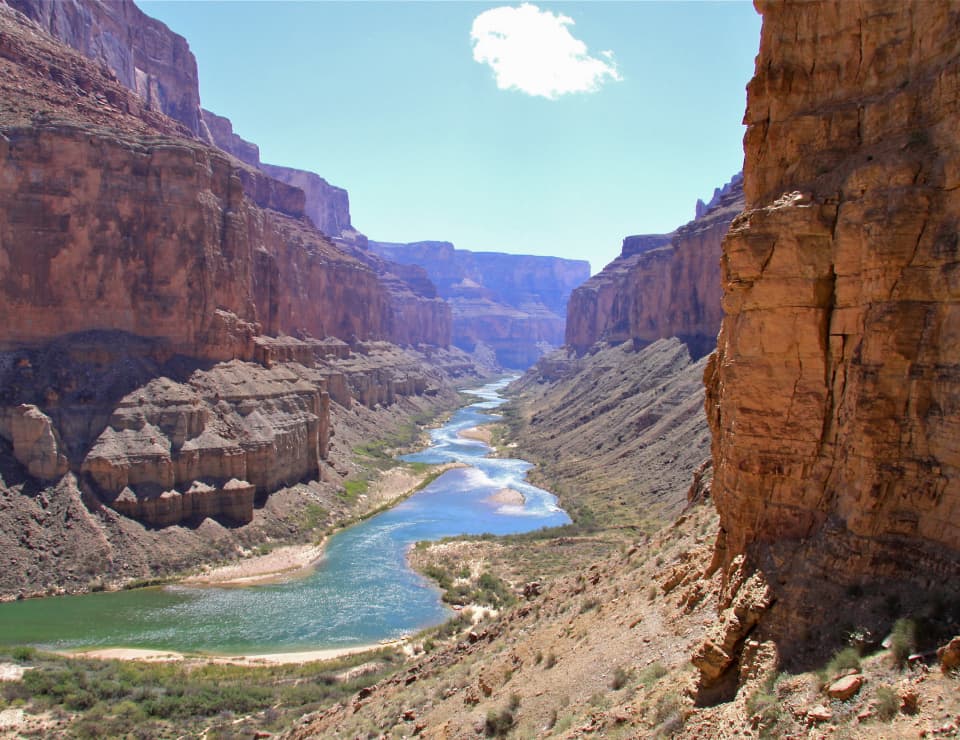 Image of The Grand Canyon National Park Arizona Mountains and River