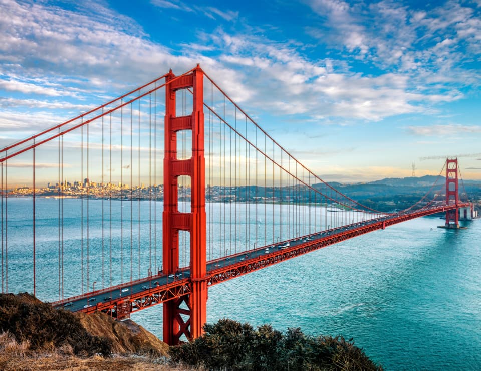 Image of the Big Golden Gate Bridge California
